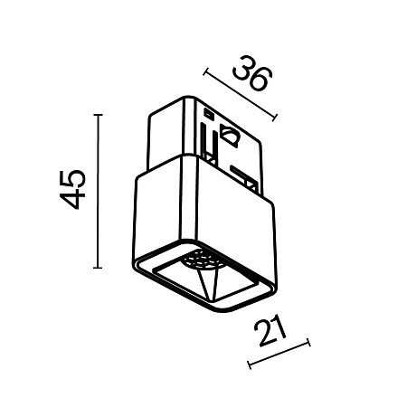 Трековый светильник Technical Points S TR100-2-2W4K-S-B - фото