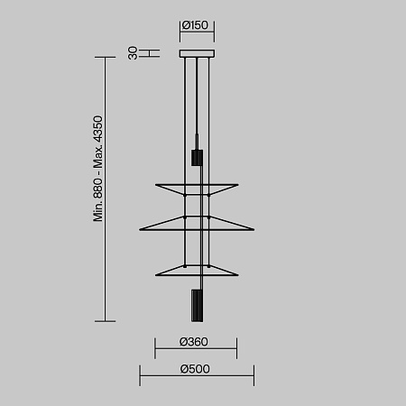 Подвесной светильник Freya Mono FR6190PL-L7WB - фото