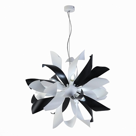 Люстра подвесная ST-Luce Черный, Белый/Черный, Белый E14 6*40W SL453.453.06E - фото