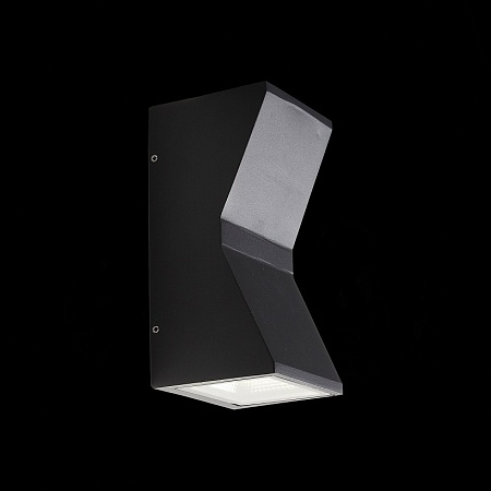 Светильник уличный настенный ST-Luce Черный кварцевый LED 2*7W 4000K SL088.431.02 - фото