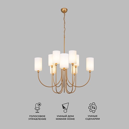 Подвесной светильник Eurosvet 60164/10 латунь - фото