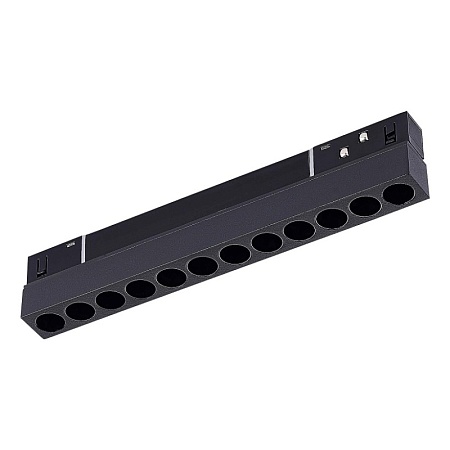 Магнитный трековый светильник Черный LED 1*12W 3000K 550Lm Ra>90 36° IP20 L220xW22xH44 ST806.436.12 - фото