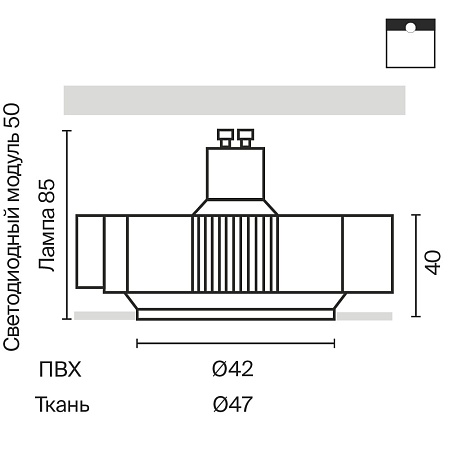 Встраиваемый светильник Technical DL139-GU10-B - фото