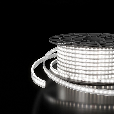 Светодиодная лента двухрядная Premium 220 В 18 Вт/м 180 Led/м 2835 IP65, холодный белый 6500K, 50 м LS011 220V Elektrostandard - фото