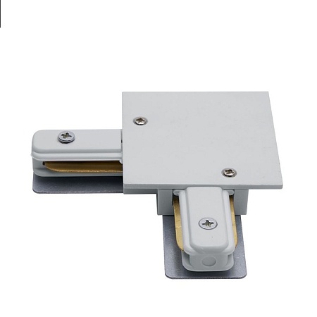 Коннектор угловой однофазный для встраиваемого шинопровода, белый, LD1005 - фото