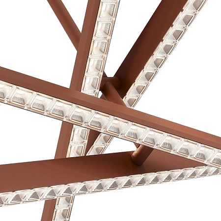 Светильник подвесной ST-Luce терракотовый/прозрачный LED 1*43W 4000K SL1018.613.04 - фото