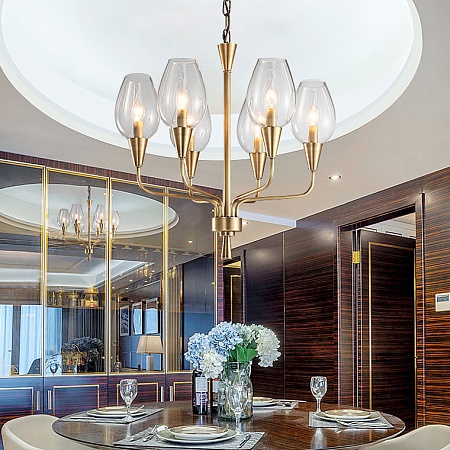 Подвесная Дизайнерская Люстра Viola 8 Синий Imperiumloft 179884-26 - фото