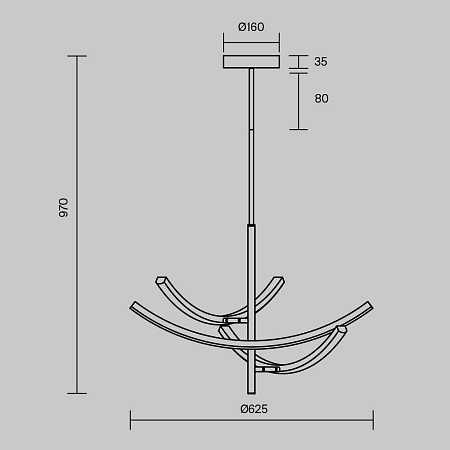 Подвесной светильник Maytoni MOD428PL-L27BK - фото