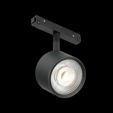 Магнитный трековый светильник Черный LED 1*6W 4000K 560Lm Ra>90 36° IP20 L120xW81xH138 ST353.446.06 - фото