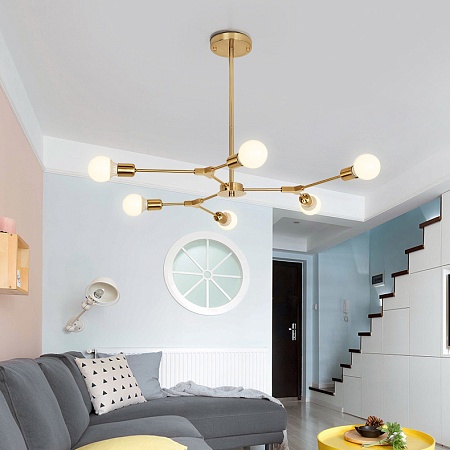 Люстра На Штанге Late D86 Gold Imperiumloft 101722-26 - фото