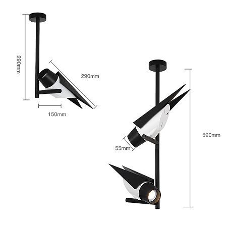 Трековый Светильник Strizh Track 2 Lamp Imperiumloft 134743-22 - фото