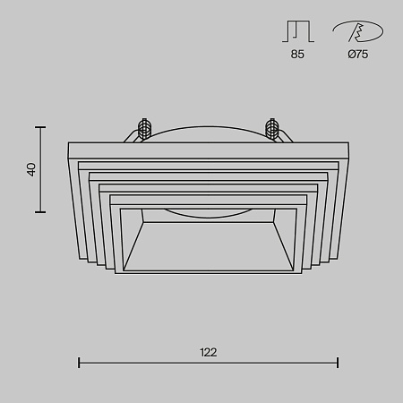 Встраиваемый светильник Technical DL005-1-01-W-1 - фото