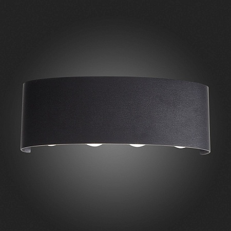 Светильник уличный настенный ST-Luce Черный кварцевый LED 8*1W 4000K SL089.401.08 - фото