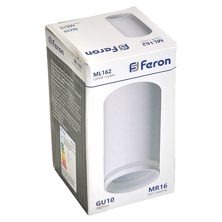 Светильник потолочный Feron ML162 Barrel LUNA MR16 GU10 35W 230V, белый - фото