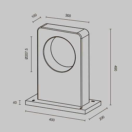 Ландшафтный светильник Outdoor O469FL-L7CM3K - фото