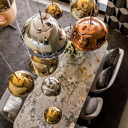 Подвесной Светильник Tom Dixon Melt Pendant Silver D28 Imperiumloft 233053-22 - фото