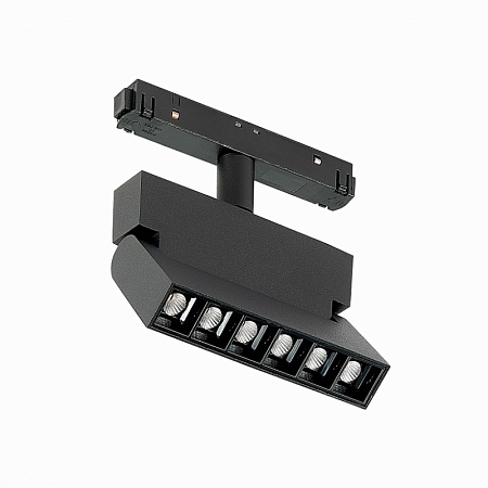 Магнитный трековый светильник Черный LED 1*6W 3000K 532Lm Ra>80 36° IP20 L120xW22xH134 ST362.436.06 - фото
