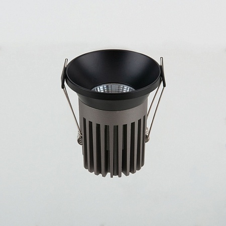 Встраиваемый точечный светодиодный светильник 25026/LED 7W 4200K BK черный - фото