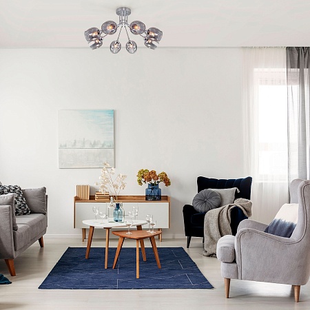 Потолочный светильник Eurosvet 30164/8 хром - фото