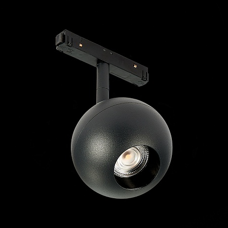 Магнитный трековый светильник Черный LED 1*12W 4000K 680Lm Ra>80 36° IP20 L120xW100xH19 ST354.446.12 - фото