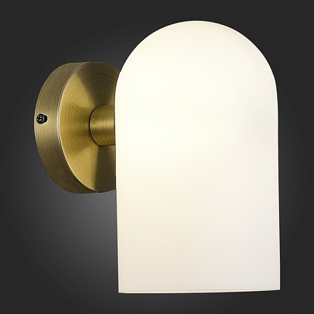 Светильник настенный Бронза/Молочно-белый E14 1*40W SLE1047-301-01 - фото