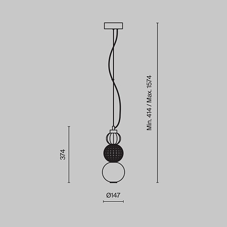 Подвесной светильник Maytoni Collar P069PL-L16G3K - фото