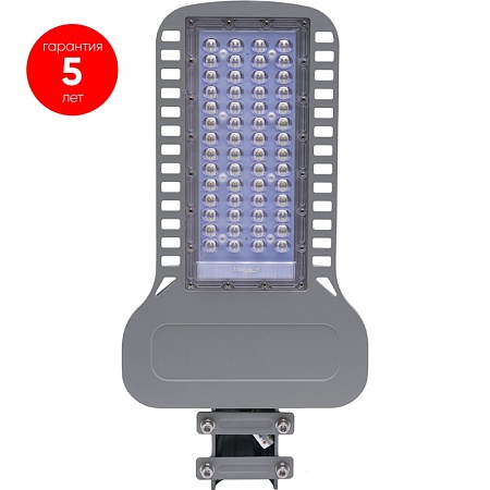 Светодиодный уличный консольный светильник Feron SP3050 200W 5000K 230V, серый - фото