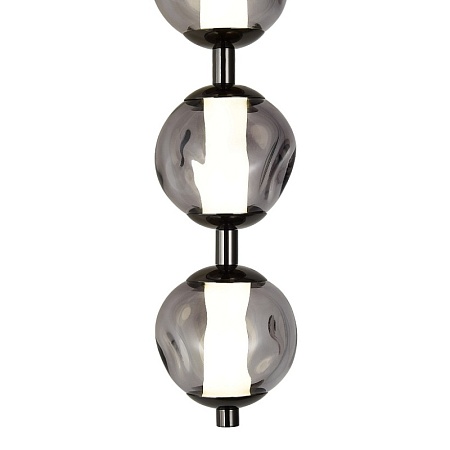 SL6520.401.01 Светильник настенный ST-Luce черный жемчуг/прозрачно-дымчатый LED 1*15W 4000K HELMI - фото