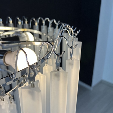 Люстра Eich Chandelier Nova 9 D65 Nickel Imperiumloft 185377-22 - фото