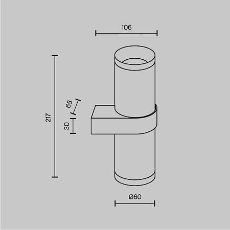 Настенный светильник (бра) Technical Focus Design C069WL-02MG - фото