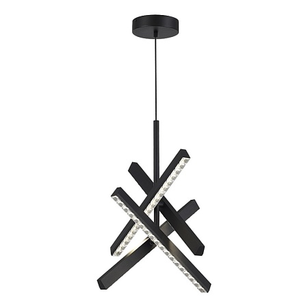 Светильник подвесной ST-Luce черный/прозрачный LED 1*43W 4000K SL1018.413.04 - фото