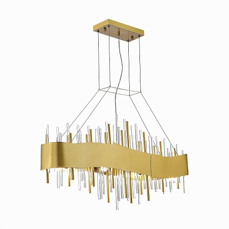 Люстра подвесная ST-Luce Матовое золото/Матовое золото,Прозрачный E14 8*40W SL1633.213.08 - фото