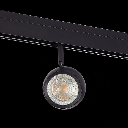 Магнитный трековый светильник Черный LED 1*10W 3000K 470Lm Ra>80 36° IP20 L120xW50xH176 ST355.436.10 - фото