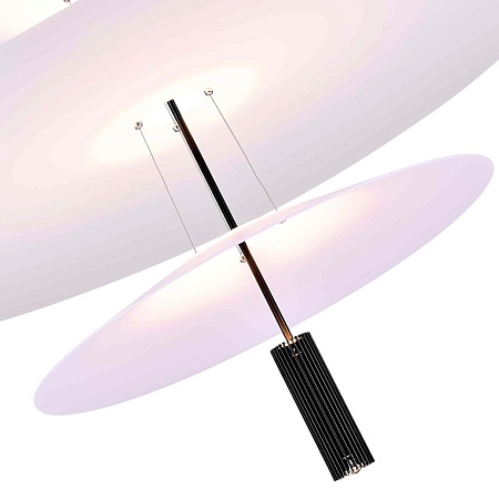 Люстра подвесная ST-Luce Черный/Белый LED 1*15W 3000K SL6101.423.01 - фото