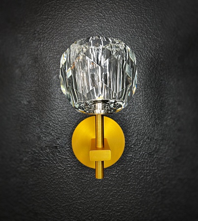 Бра Boule De Cristal Single Sconce Brass Imperiumloft 73511-22 - фото