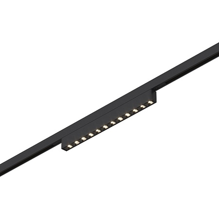 Магнитный трековый светильник Черный LED 1*10W 4000K 430Lm Ra>90 IP20 L196xW10xH18 24V ST666.446.10 - фото