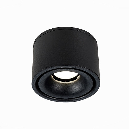 Св-к встр. Черный LED 1*12W 3000K 1 000Lm Ra>90 36° IP20 D100xH105 170-240VV ST652.438.12 - фото