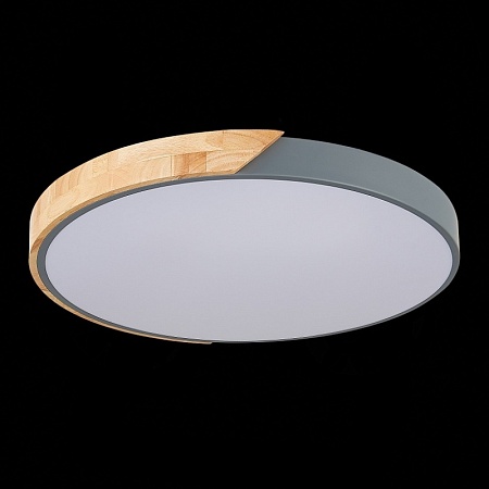 Светильник потолочный Серый, Светлое дерево/Белый LED 1*45W 3000K/4000K/6000K SLE200972-01 - фото
