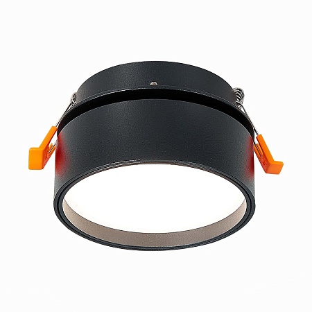 Встраиваемый поворотный светильник Черный LED 1*14W 3000K 1 100Lm Ra>90 120° IP20 D105x ST651.438.14 - фото