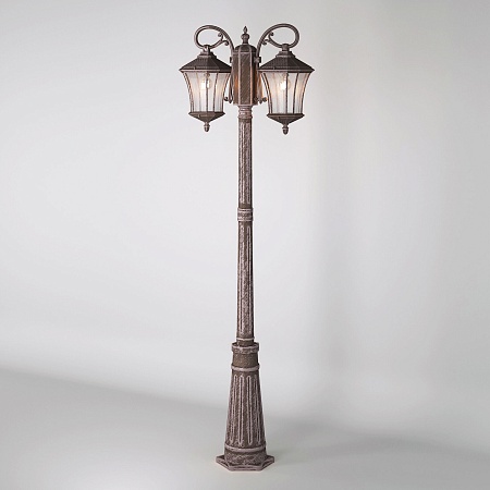 Уличный светильник на столбе Virgo F/2 капучино IP44 GLXT-1450F/2 капучино Elektrostandard - фото