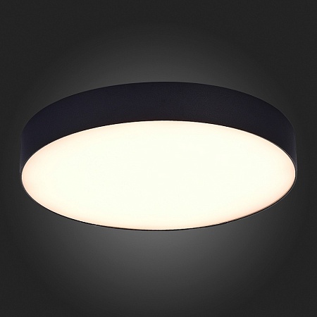 Светильник потолочный Черный LED 1*48W 3000K 4 320Lm Ra>85 120° IP20 D400xH55 185-265V ST606.432.48 - фото