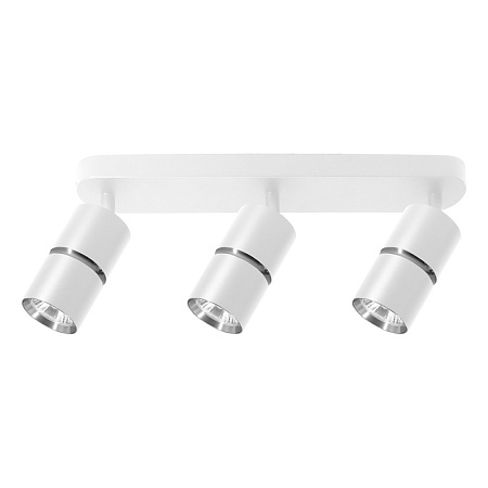 Светильник Feron ML1863 ZEN светильник настенно-потолочный под лампу  GU10, белый, хром - фото