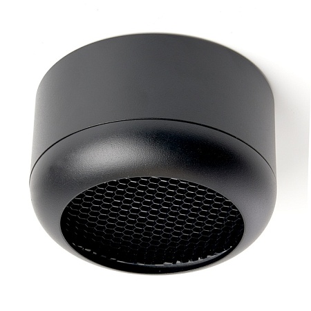 Светильник потолочный Feron HL364 Barrel ECHO 12W, 230V, GX53, чёрный, с антибликовой сеточкой - фото