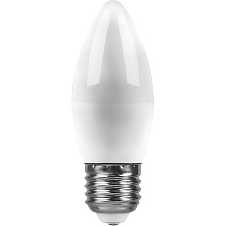 Лампа светодиодная Feron LB-570 Свеча E27 9W 175-265V 6400K - фото