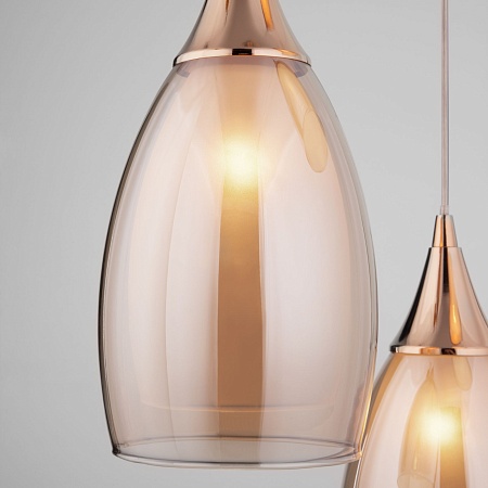 Подвесной акцентный светильник Eurosvet 50085/3 золото - фото