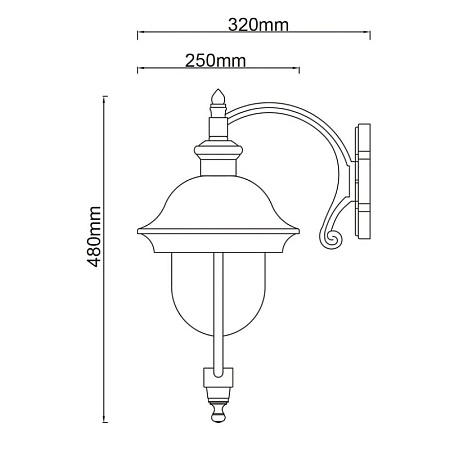 Уличный светильник de markt DeMarkt Дубай 805020201 - фото