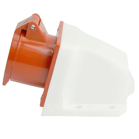 Розетка стационарная ST-114 16А 380В 3P+PE IP44, RST16-114-44, Stekker - фото