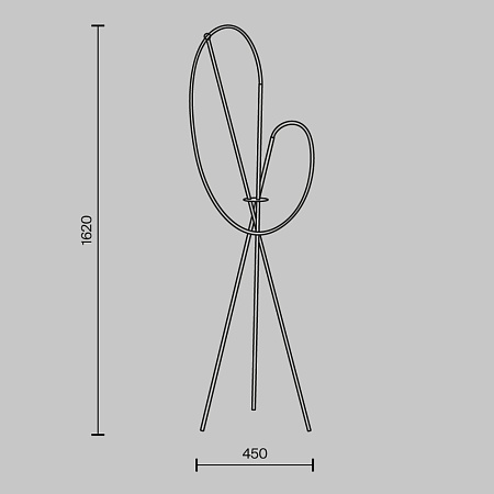 Напольный светильник (торшер) Maytoni Crochet MOD369FL-L36B3K - фото