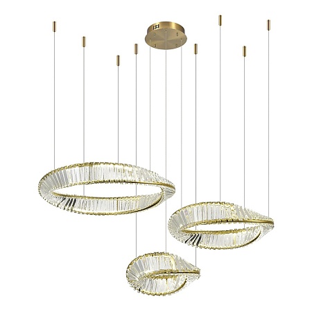 Светильник подвесной ST-Luce Латунь/Прозрачный LED 1*97W 4000K SL6204.311.03 - фото