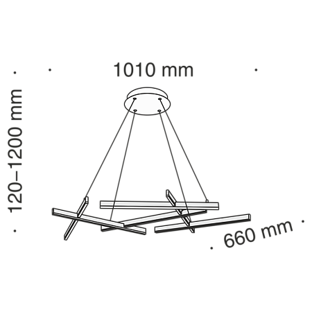 Подвесной светильник Maytoni Line MOD016PL-L75W4K - фото